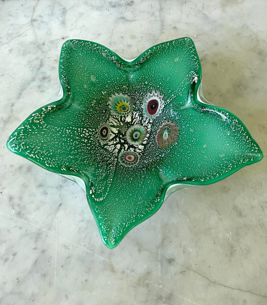 Vintage Mid Century Fratelli Toso Murano Glass Bowl