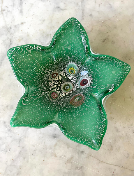Vintage Mid Century Fratelli Toso Murano Glass Bowl
