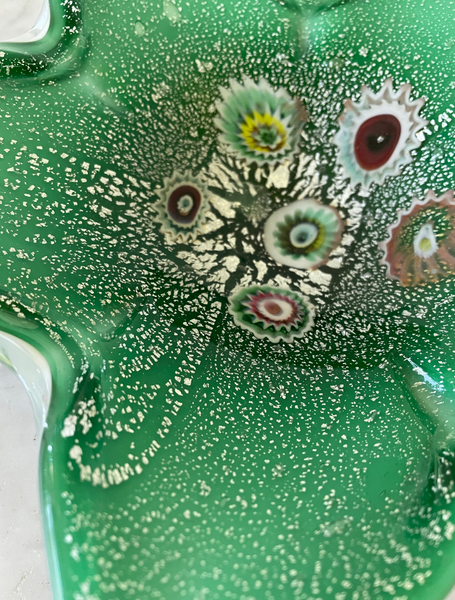 Vintage Mid Century Fratelli Toso Murano Glass Bowl