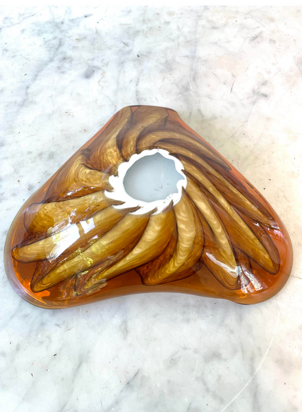 Vintage Mid-Century Fratelli Toso Murano Glass Bowl