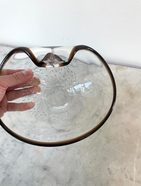 Vintage Mid Century Barovier & Toso Murano Glass Bowl