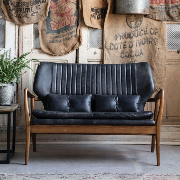 Helsinki Leather Loveseat - Matthew Izzo Collection