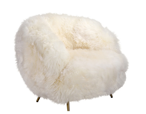 Astrid Sheepskin Accent Chair - Matthew Izzo Collection - Matthew Izzo Home