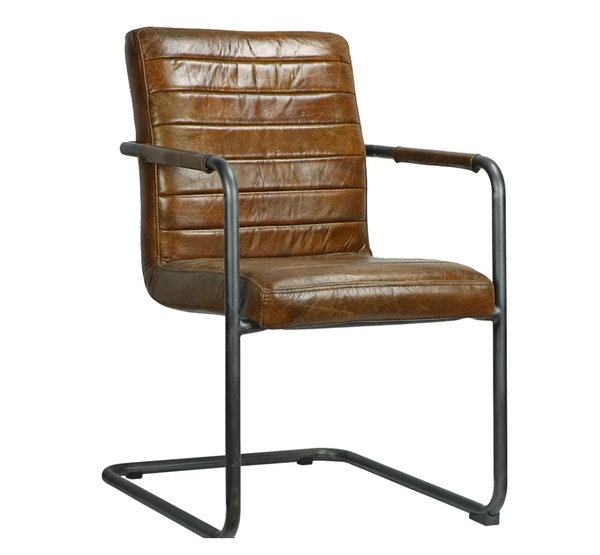 Bauhaus Italian Leather Armchair, Set of 2 - Matthew Izzo Collection