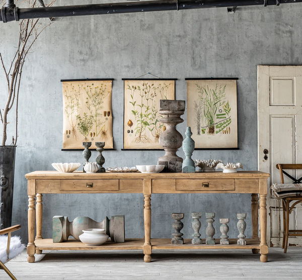 Bleached Wood Tailor's Table - Matthew Izzo Collection
