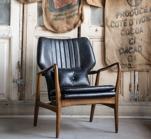 Helsinki Leather Arm Chair - Matthew Izzo Collection
