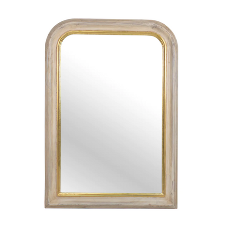 Louis Phillippe White Wood Wall Mirror - Matthew Izzo Collection - Matthew Izzo Home