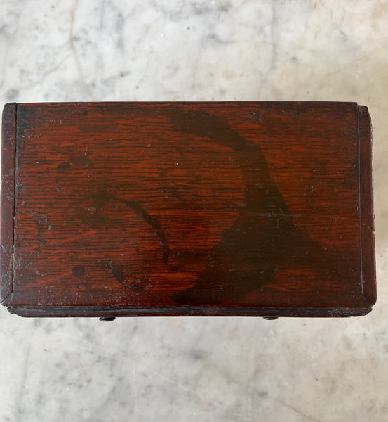 Antique 19th Century English Mahogany Box - Designed as a Chest of Drawers