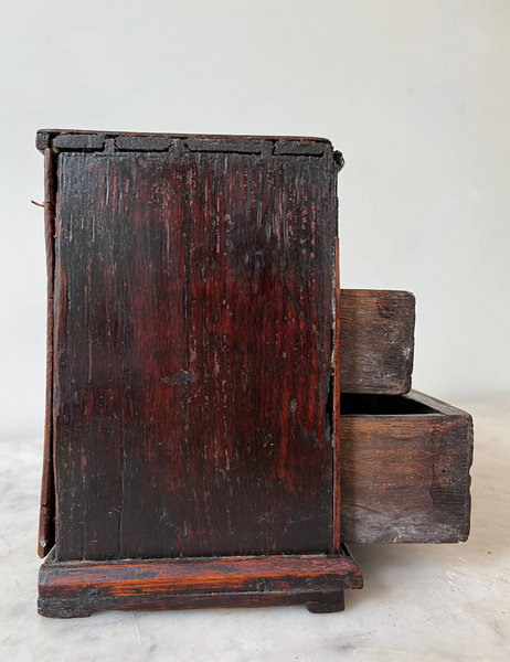 Antique 19th Century English Mahogany Box - Designed as a Chest of Drawers
