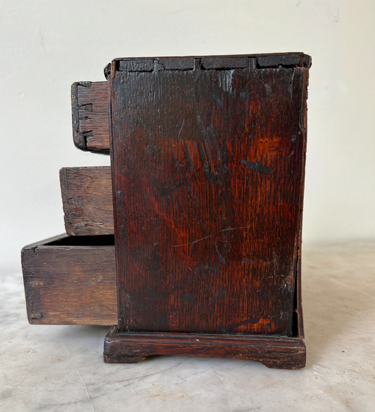 Antique 19th Century English Mahogany Box - Designed as a Chest of Drawers