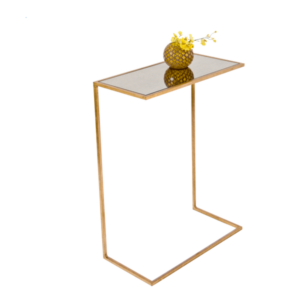 Rico Gold Leaf Accent Table