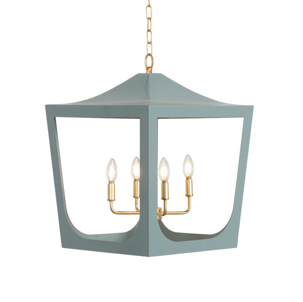 Wimble Pagoda Four Light Lantern - White