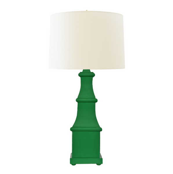 Allegra Handpainted Tole Table Lamp w/Shade - Four Color Options