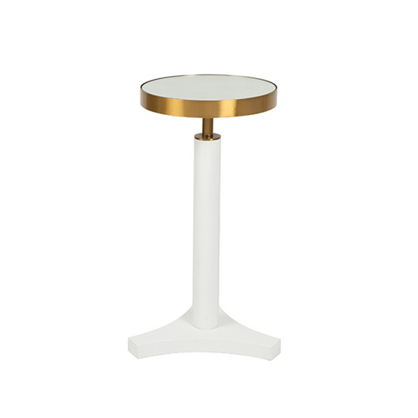 Fenway Accent Table - Cerused Oak or White Lacquer