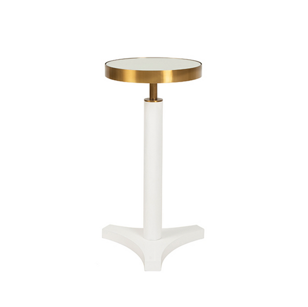 Fenway Accent Table - Cerused Oak or White Lacquer