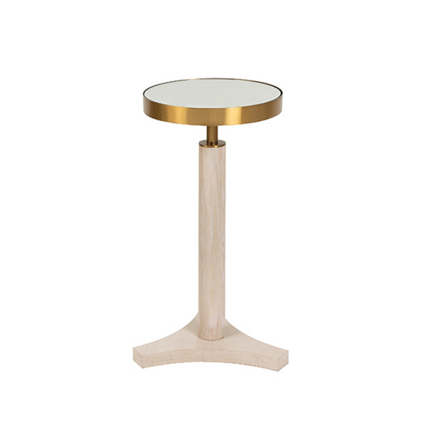 Fenway Accent Table - Cerused Oak or White Lacquer