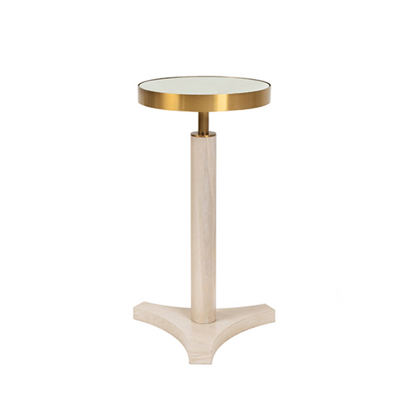 Fenway Accent Table - Cerused Oak or White Lacquer
