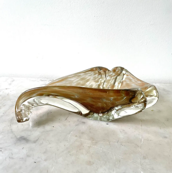 Vintage Mid Century Fratelli Toso Murano Glass Bowl