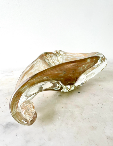Vintage Mid Century Fratelli Toso Murano Glass Bowl