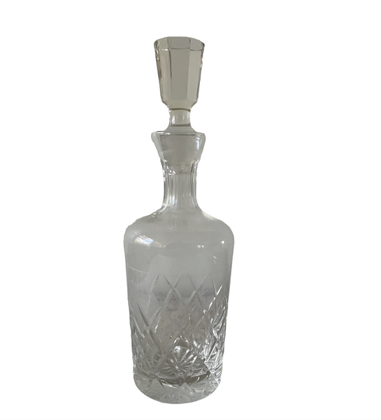 Hollywood Regency Crystal Decanter