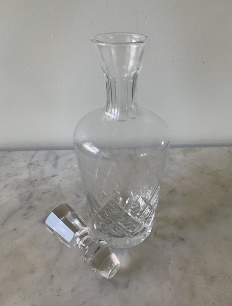 Hollywood Regency Crystal Decanter
