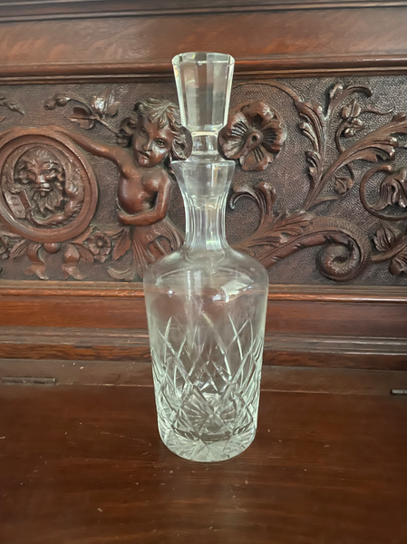 Hollywood Regency Crystal Decanter
