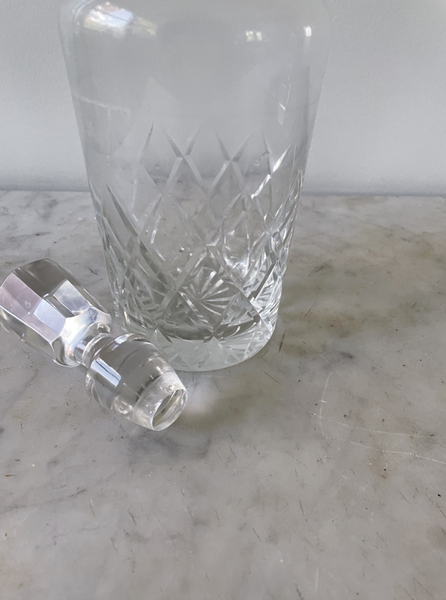 Hollywood Regency Crystal Decanter