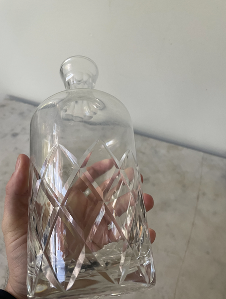 Hollywood Regency Crystal Decanter