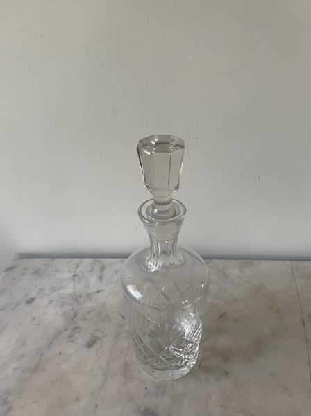 Hollywood Regency Crystal Decanter