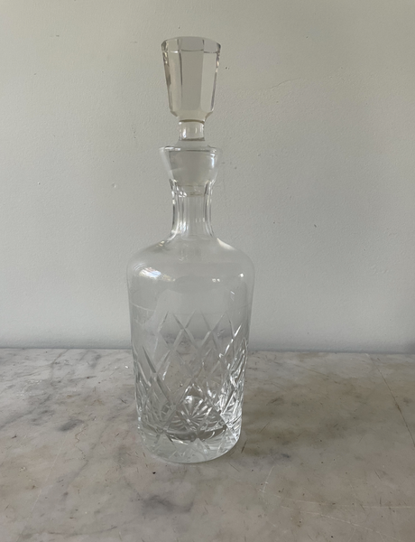 Hollywood Regency Crystal Decanter