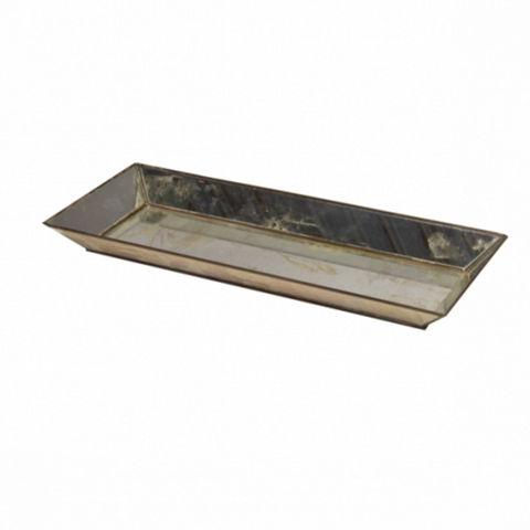 Worlds Away Rectangular Antique Mirror Tray - Matthew Izzo Home