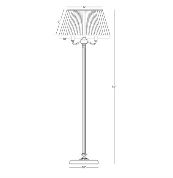 Robert Abbey Bronze 5-Way Floor Lamp