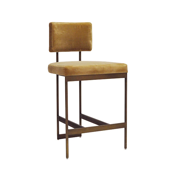 Baylor Modern Counter Stool - Bronze or Nickel