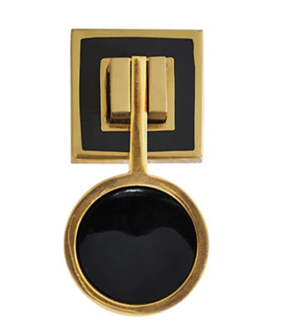 Worlds Away Milan Brass and Resin Pull Handle - Matthew Izzo Home