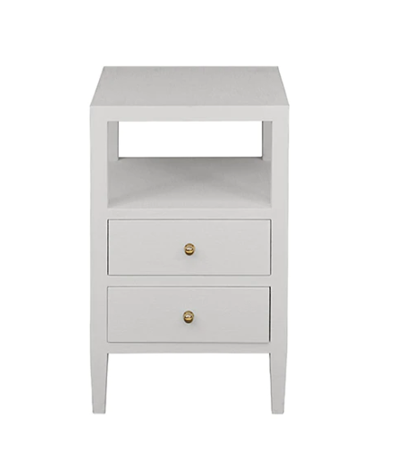 Roscoe Two Drawer Side Table - Four Color/Finish Options