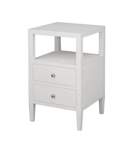 Roscoe Two Drawer Side Table - Four Color/Finish Options