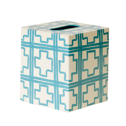 Tissue Box Cover - Handpainted Cross - Four Color Options