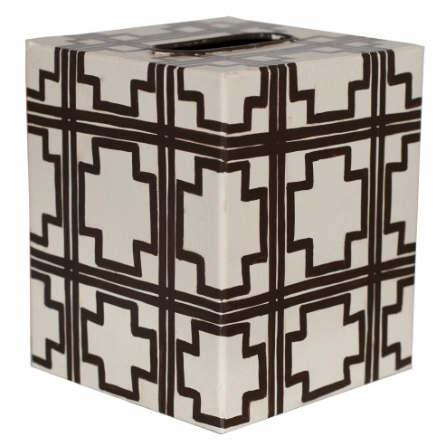 Tissue Box Cover - Handpainted Cross - Four Color Options