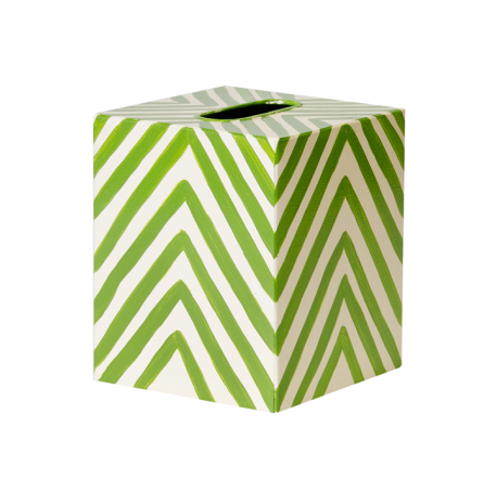 Tissue Box Cover - Handpainted Zebra - Four Color Options