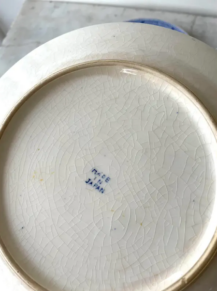 Antique Blue Willow Patterned Plates - Set of 4, 19th Century