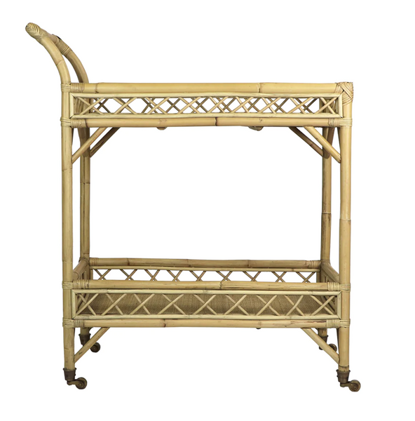 Bali Two Tier Bar Cart - Matthew Izzo Collection