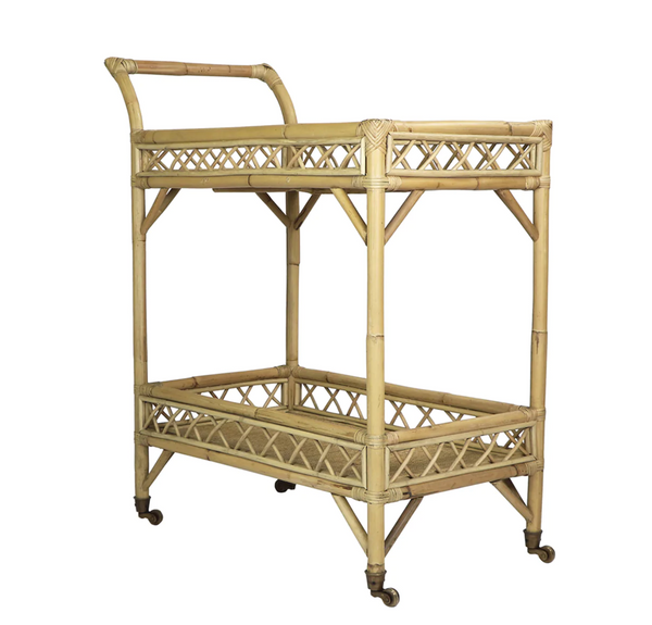 Bali Two Tier Bar Cart - Matthew Izzo Collection