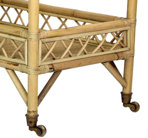 Bali Two Tier Bar Cart - Matthew Izzo Collection