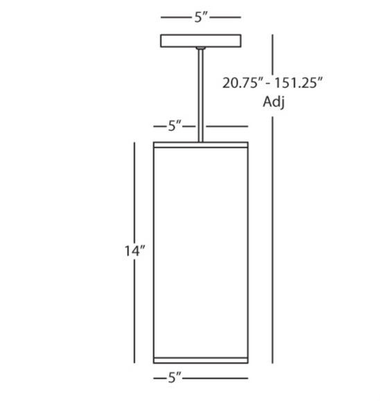 Robert Abbey Elena Narrow Pendant