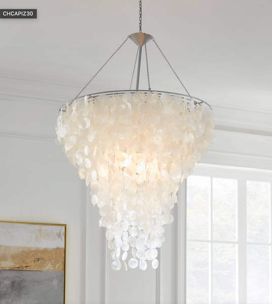 Capiz Shell 30" Chandelier