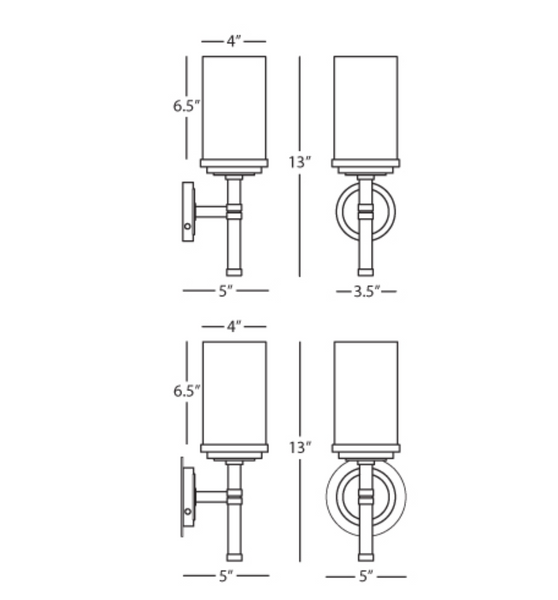 Robert Abbey Halo Wall Sconce