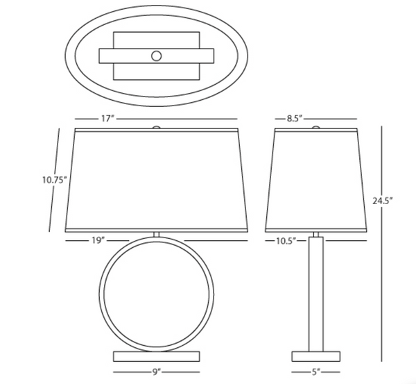 Robert Abbey Logan Accent Lamp
