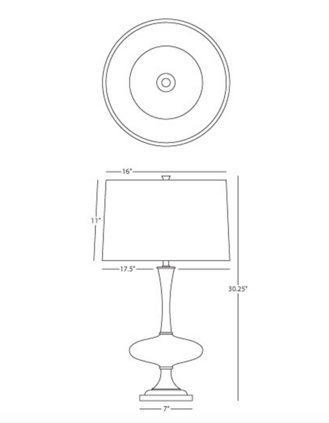 Robert Abbey Raquel Tall Table Lamp