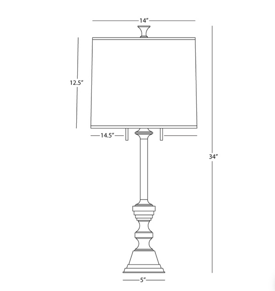 Robert Abbey Tall Arthur Table Lamp