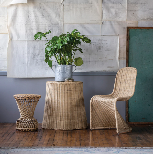 Context Rattan Side Table - Matthew Izzo Collection